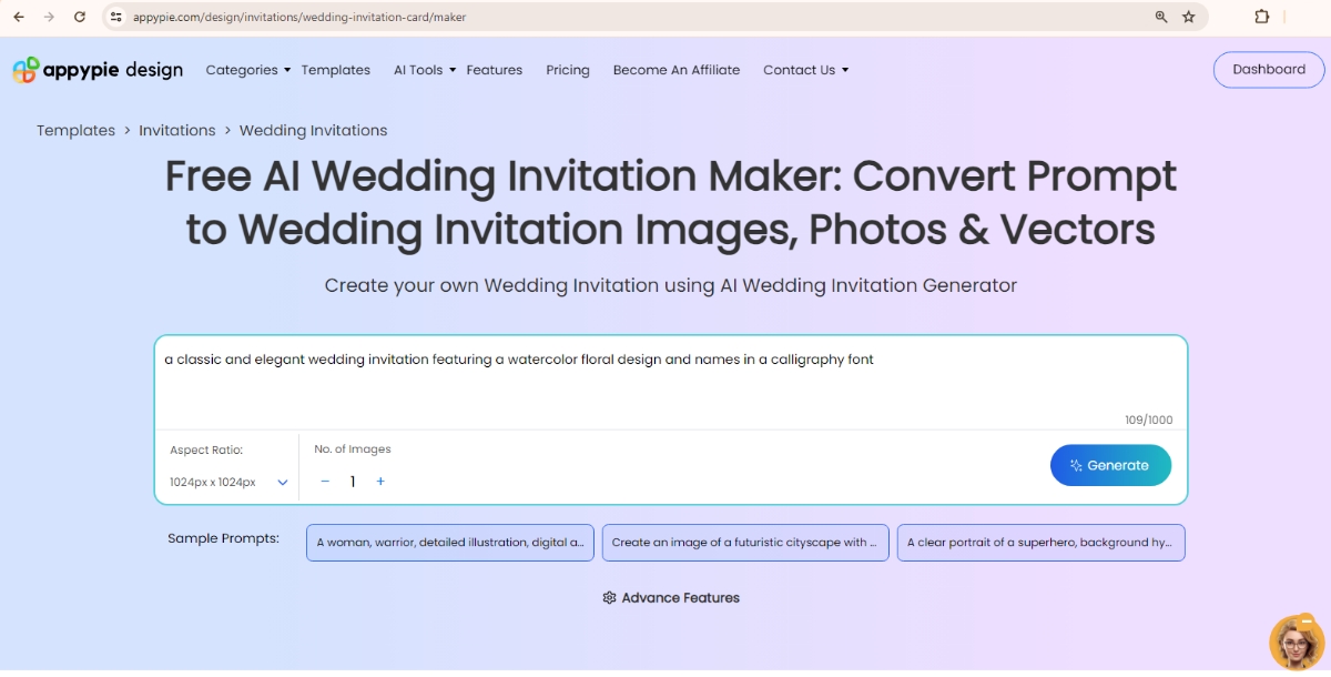step 2 - How to a create wedding invitation