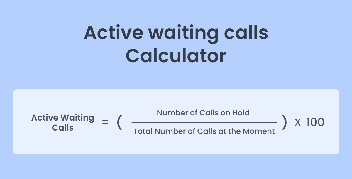 Active waiting calls