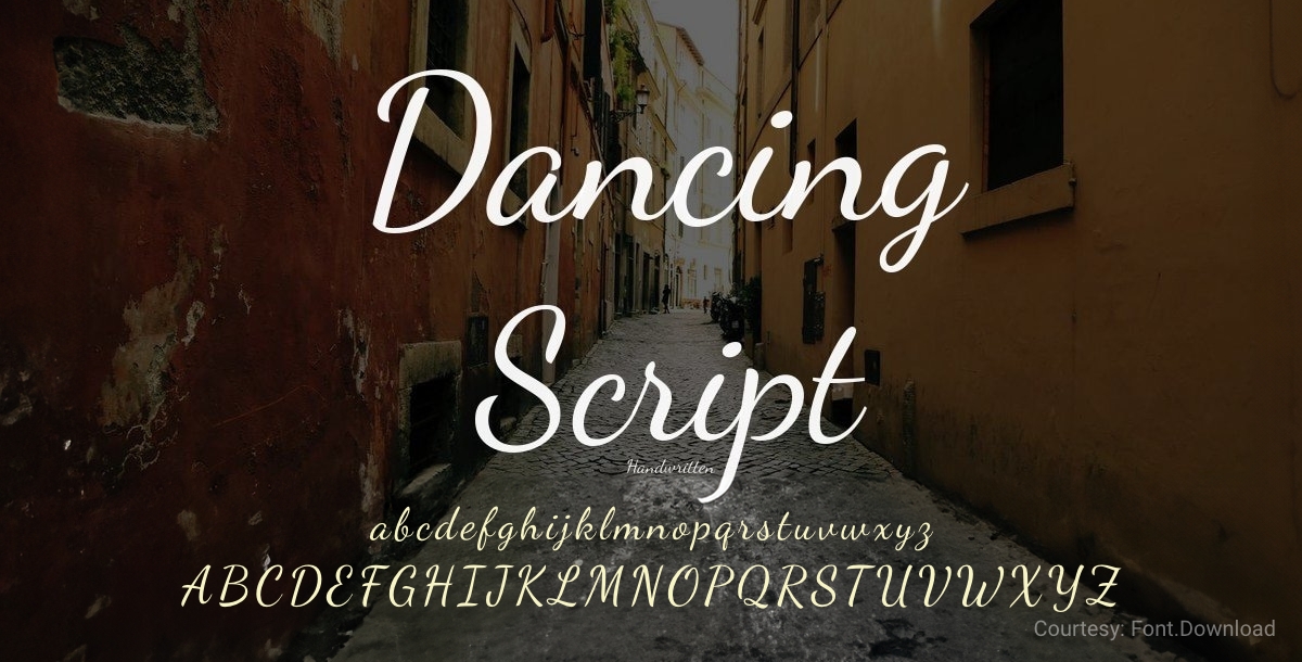 dancing script