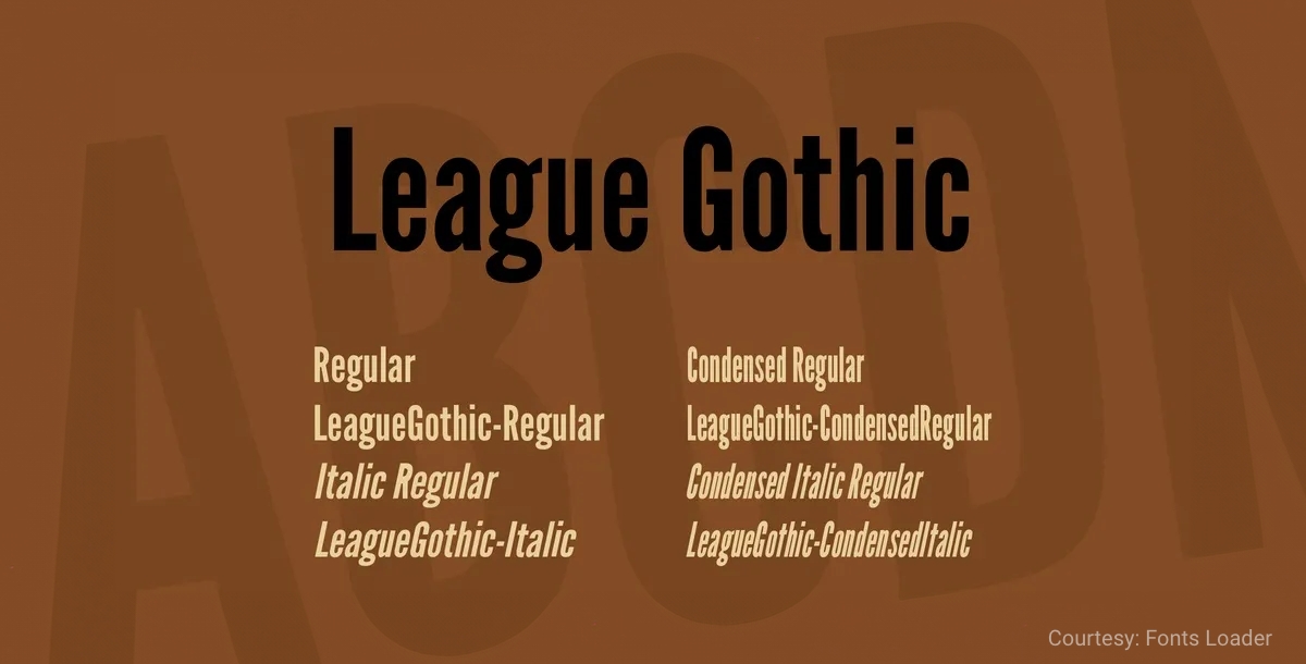 league gothic