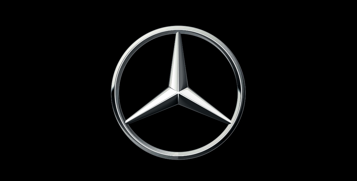 Mercedes rotational symmetrical logo