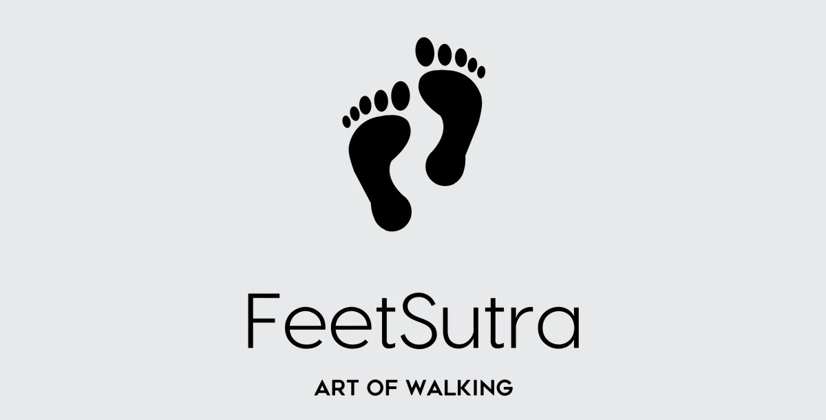 Feet Sutra glide reflectional symmetry logo