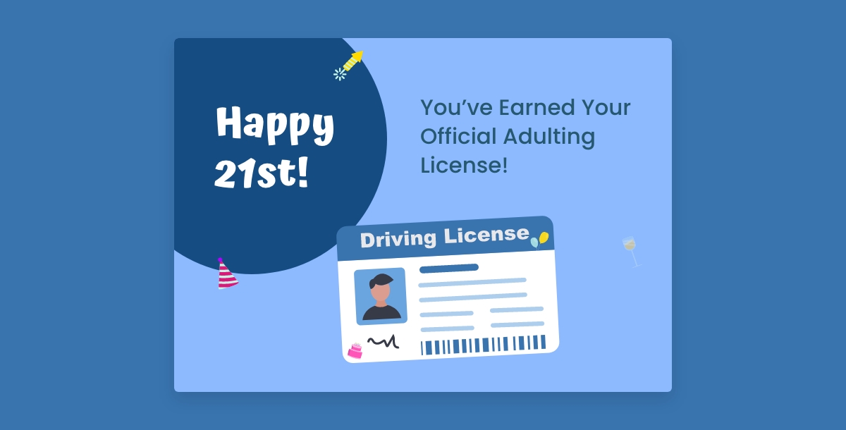 Adulting License Funny Birthday Card Ideas
