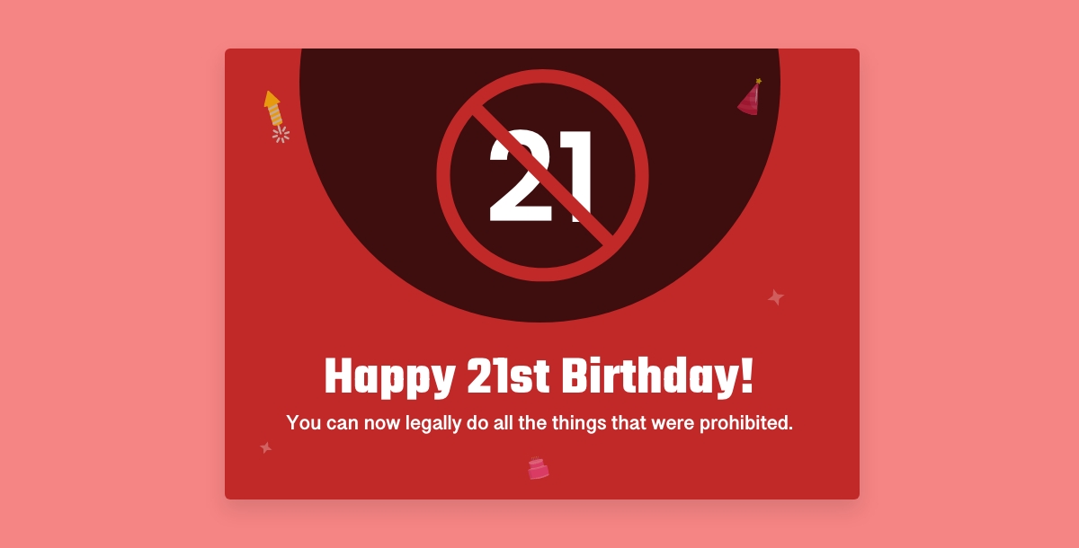 prohibited funny birthday card ideas
