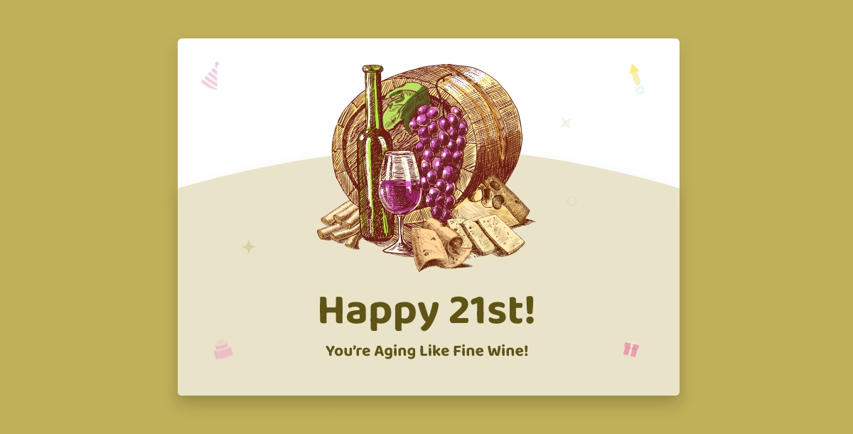 aging like fine wine funny birthday card ideas