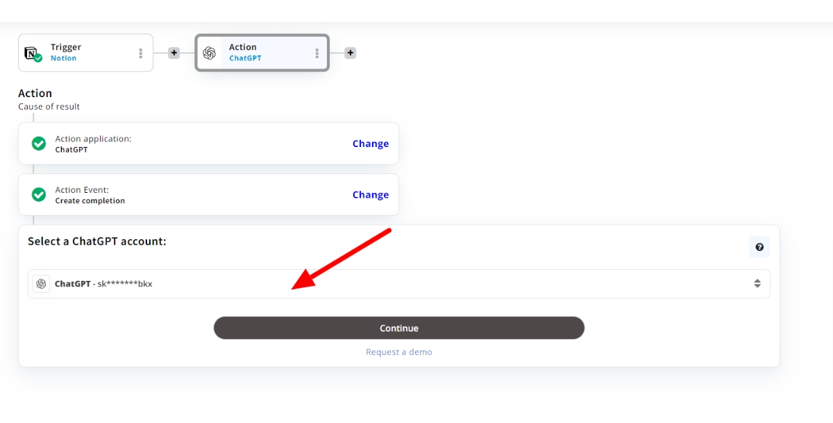 Add ChatGPT Account to Notion