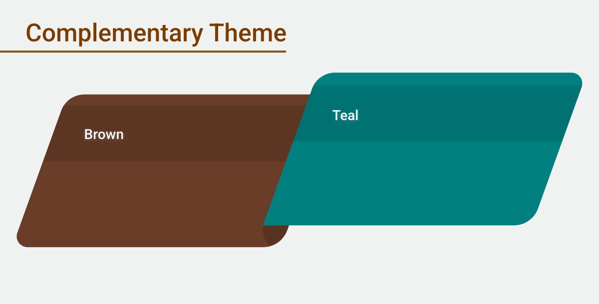 Complementary Brown Color Theme