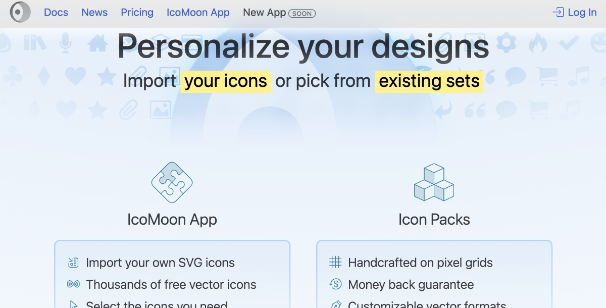 IcoMoon Download Icons for free