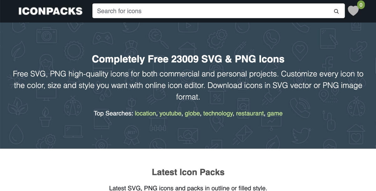 IconPacks Download Icons for free