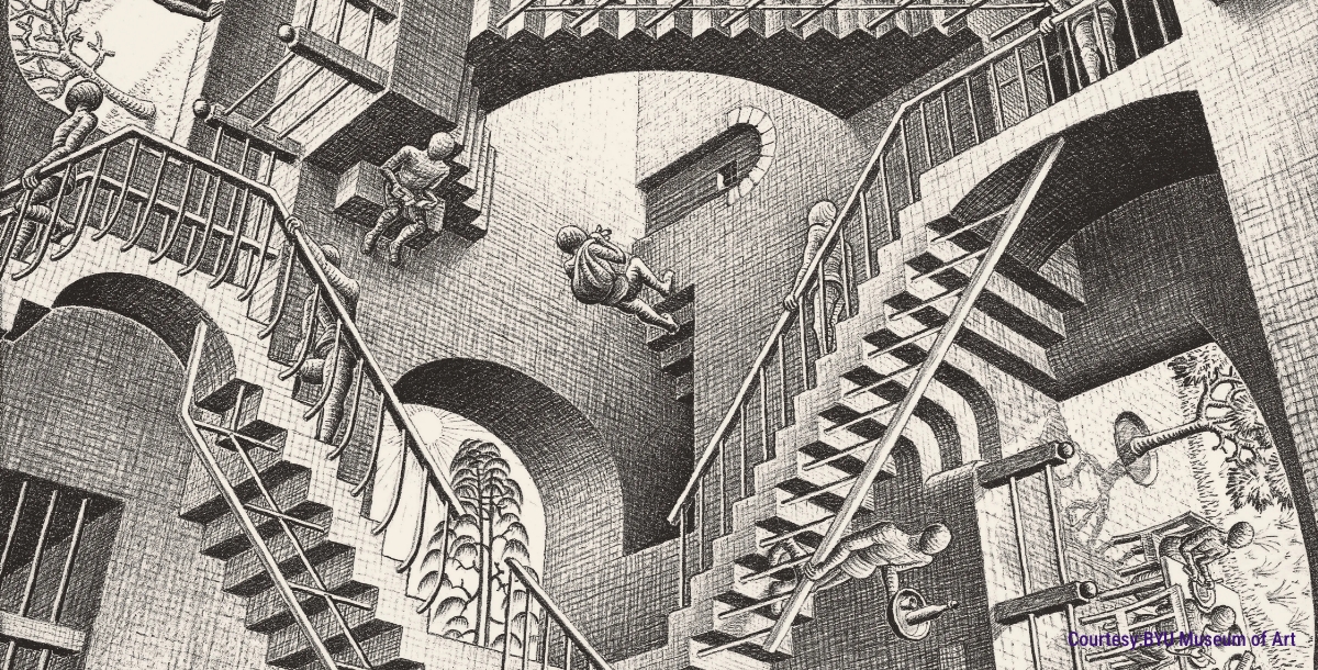 M.C. Escher's Relativity Asymmetrical Balance in Art