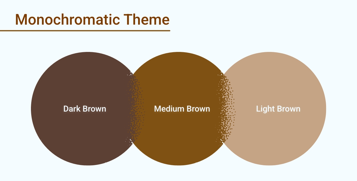 Monochromatic Brown Color Theme