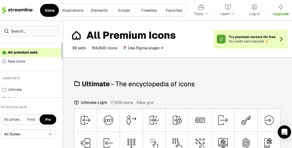 Streamline Download Icons for free