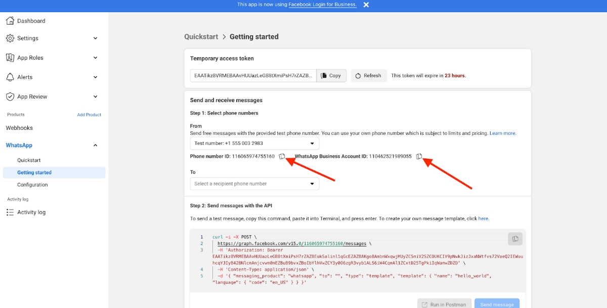 How to deploy chatbot on Whatsapp? Step 4