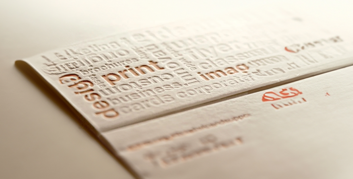 Print Advertisement Ideas - The Embossed Texture