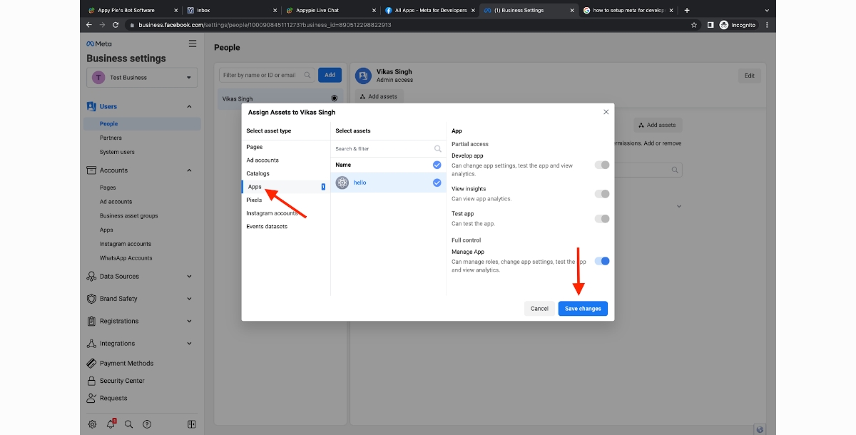 How to deploy chatbot on Whatsapp? Step 6