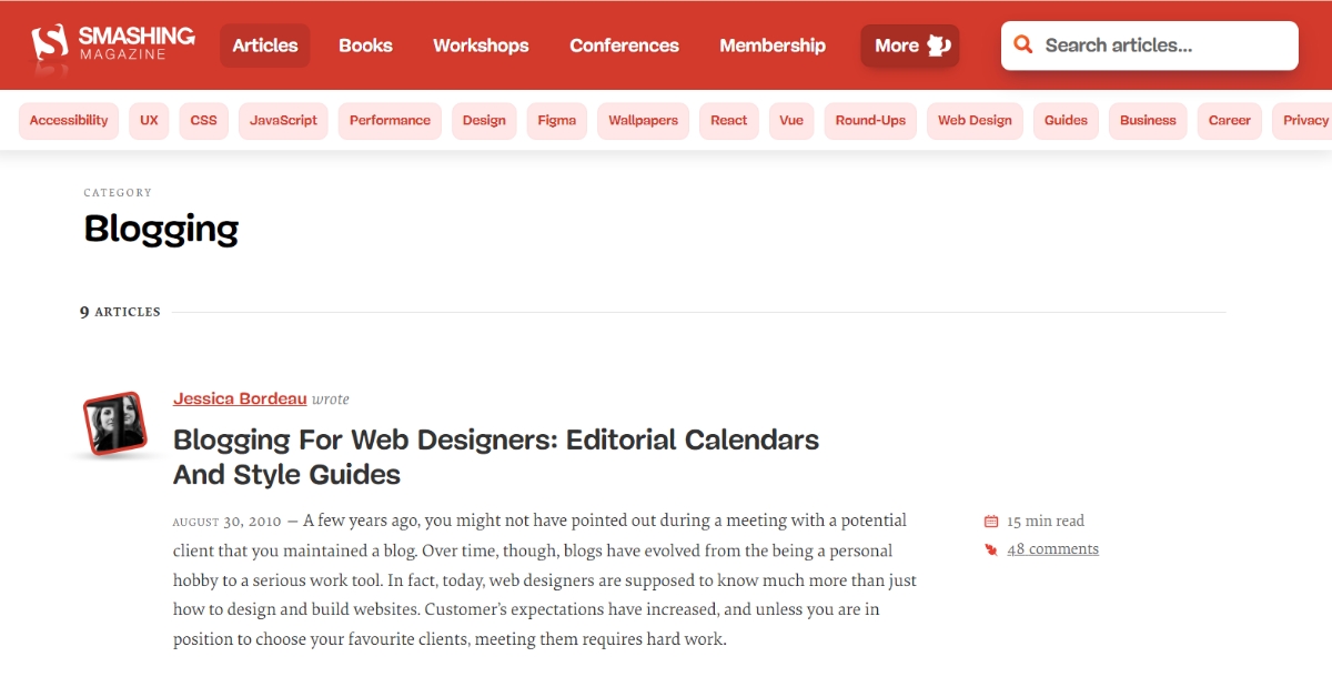 blog layout design 