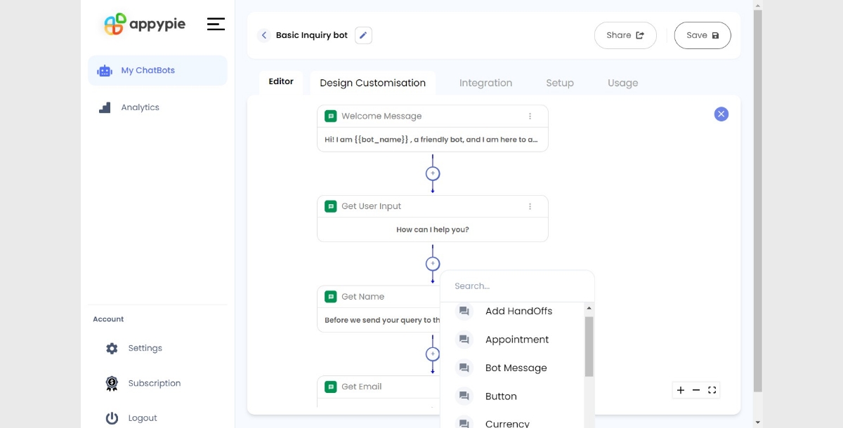 Add Handoff Node