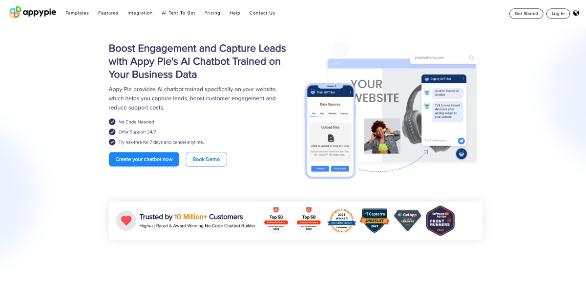 Appy Pie Chatbot Builder