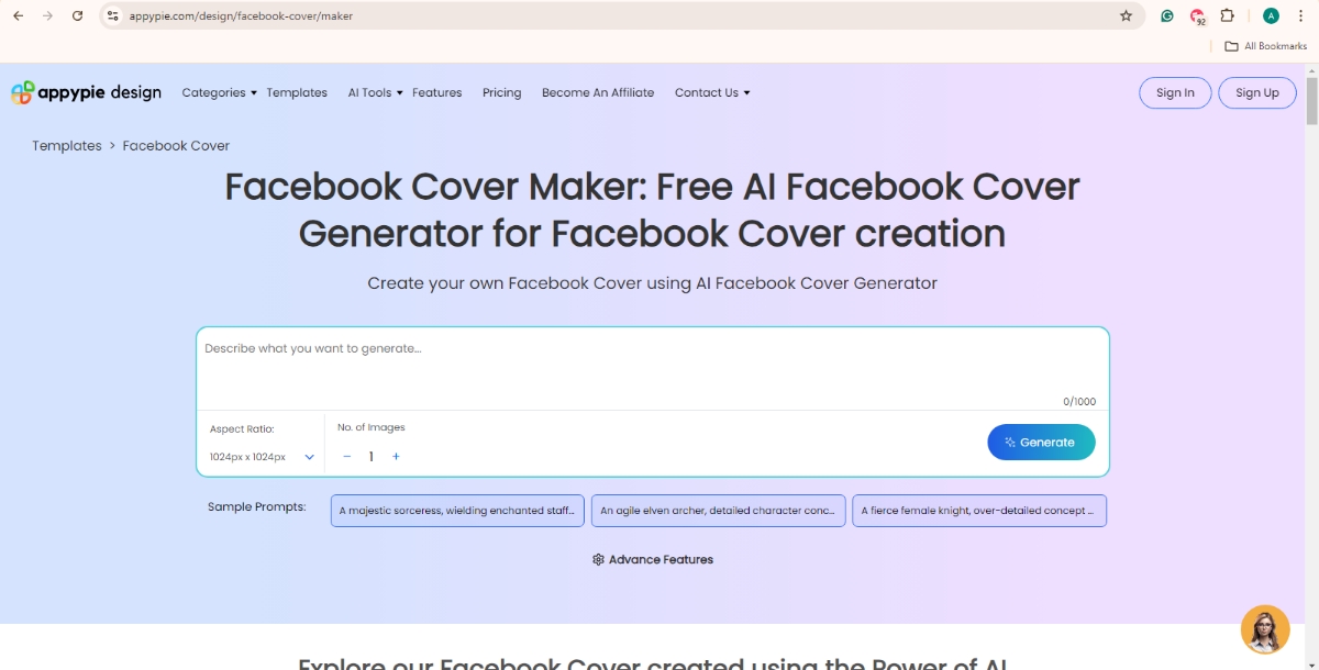 Step 1 - How to make a Facebook cover