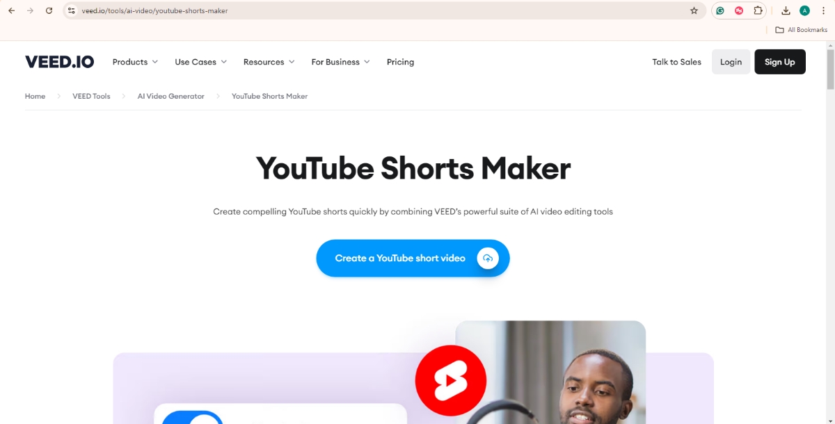 VEED.io AI YouTube Shorts Maker