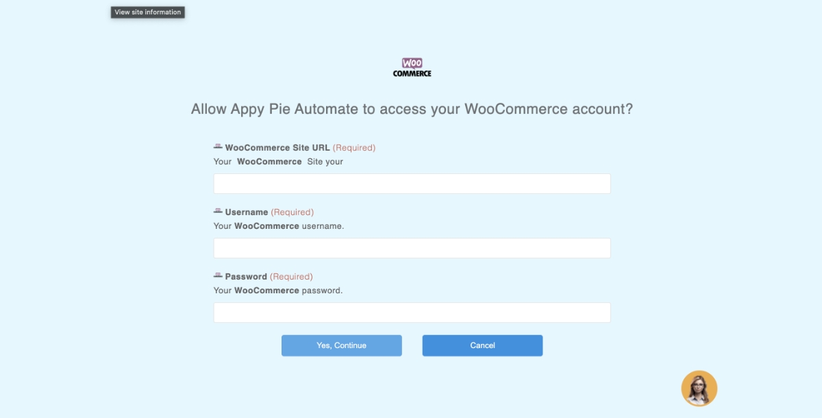 authorize wc account