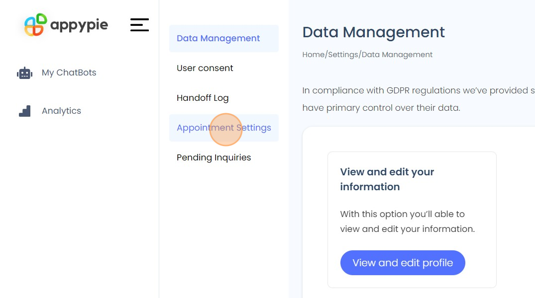 Configure Appointment Settings