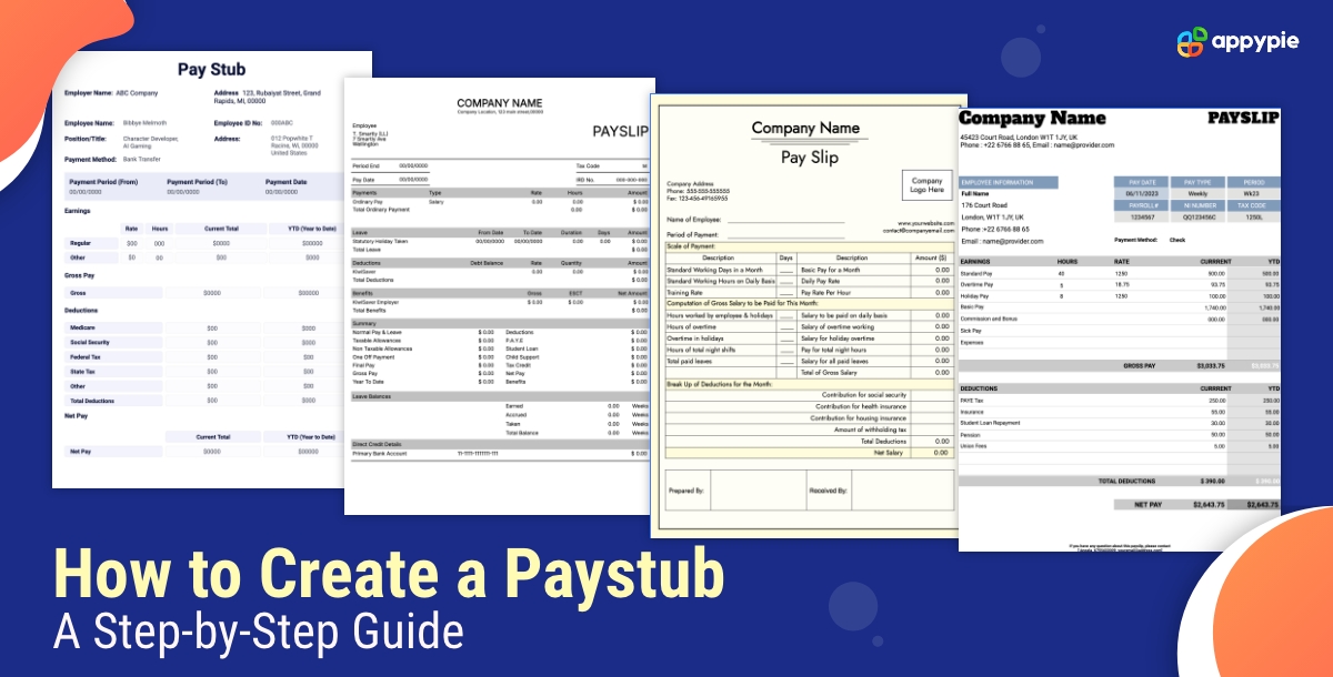 How to Create a Paystub