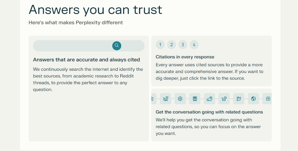 Perplexity AI Features