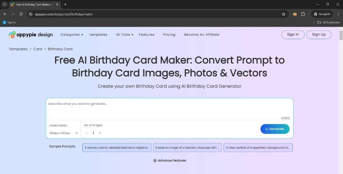 AI Birthday Card Maker