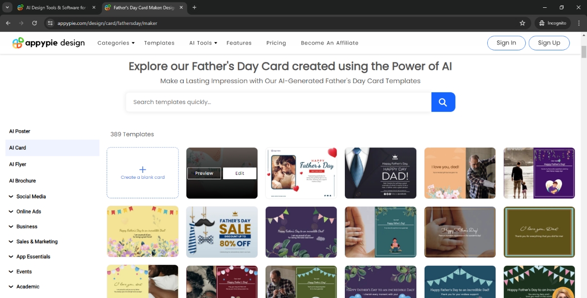 Father's Day Card Templates