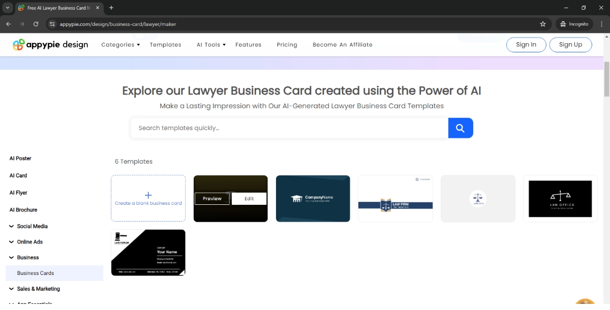 Lawyer business card templates