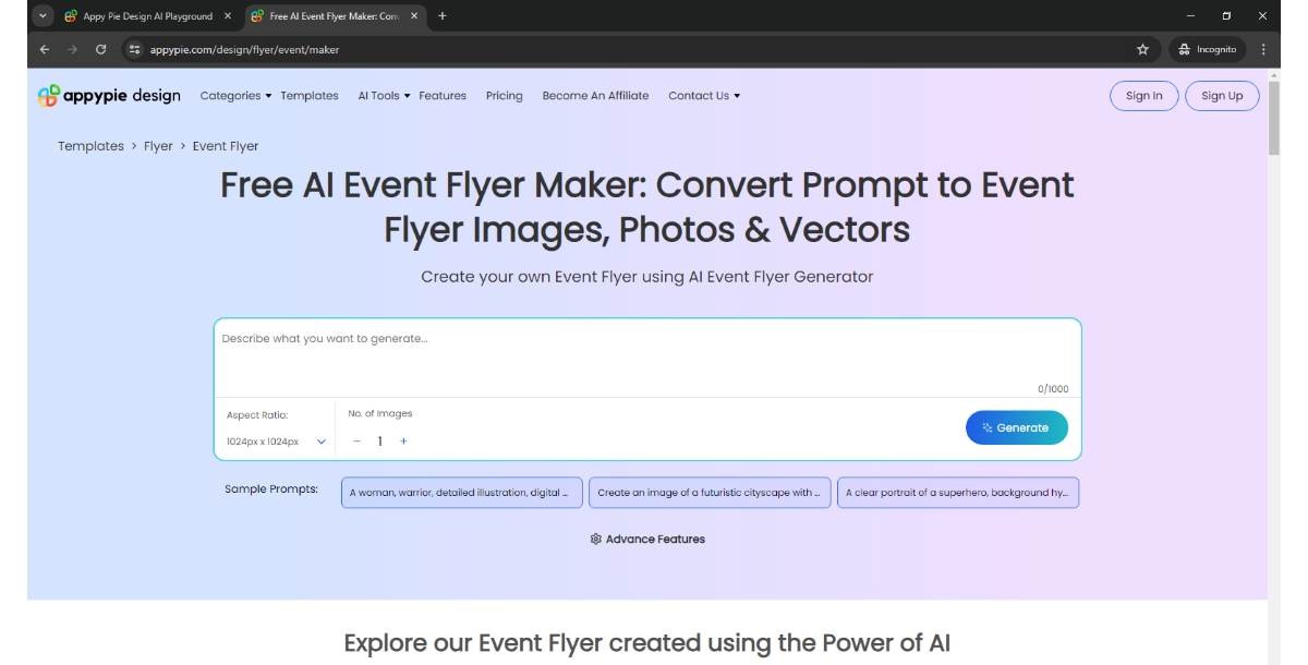 AI Event Flyer Maker