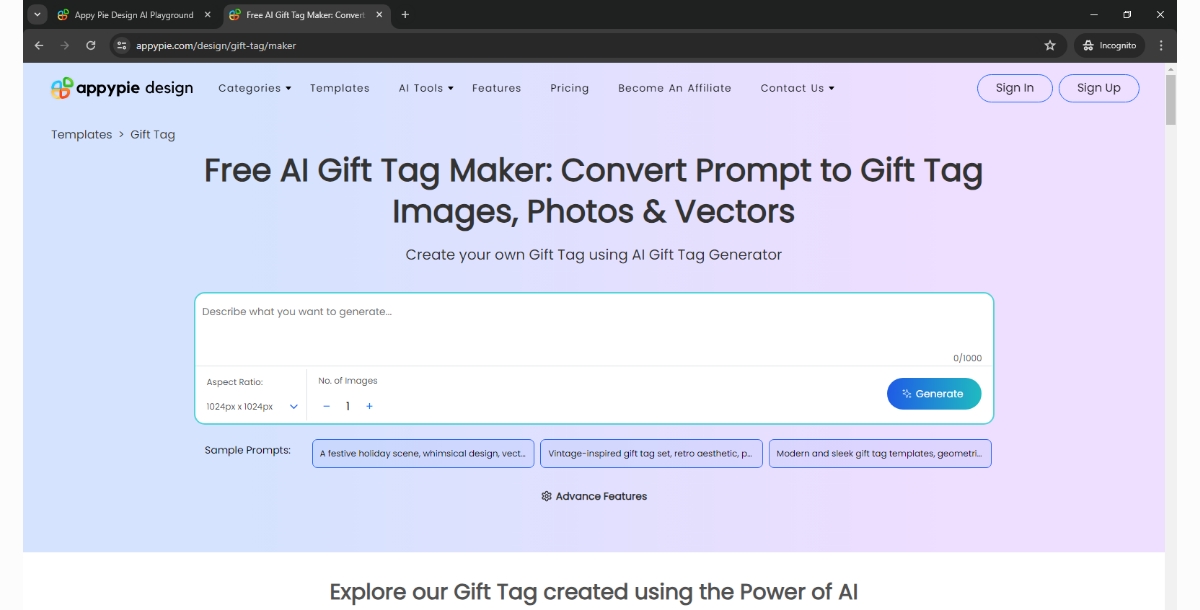 AI Gift Tag Maker