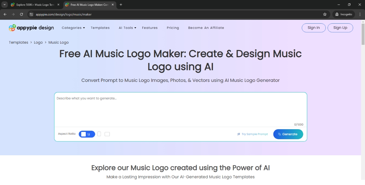 AI Music Logo Maker