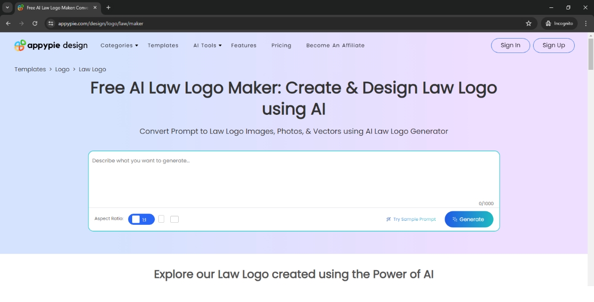 AI Law Logo Maker