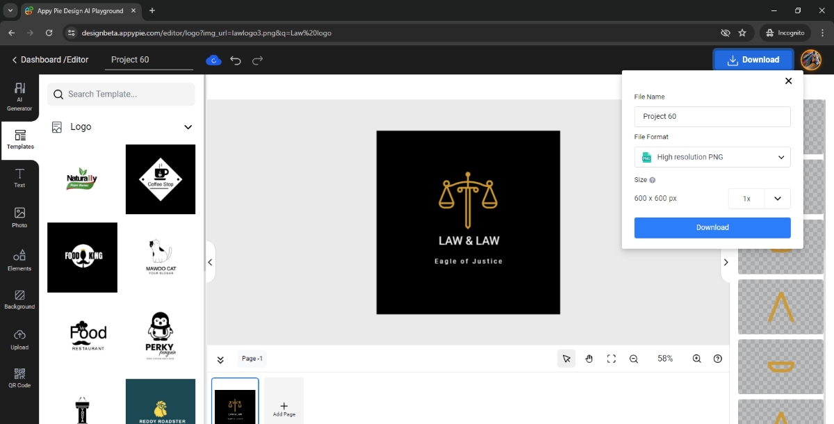 Download Law Logo Design