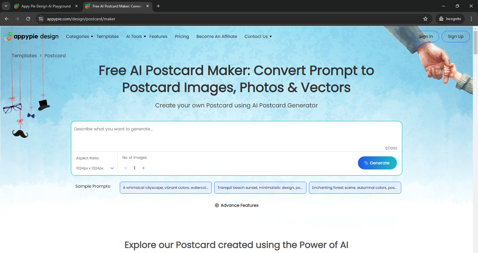 AI Postcard Maker