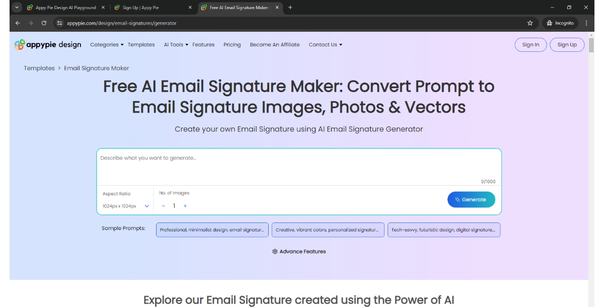 AI Email Signature Maker
