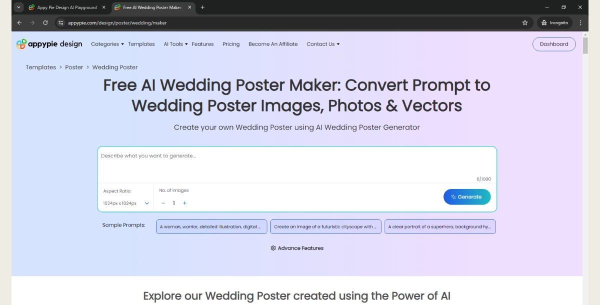 AI Wedding Poster Maker
