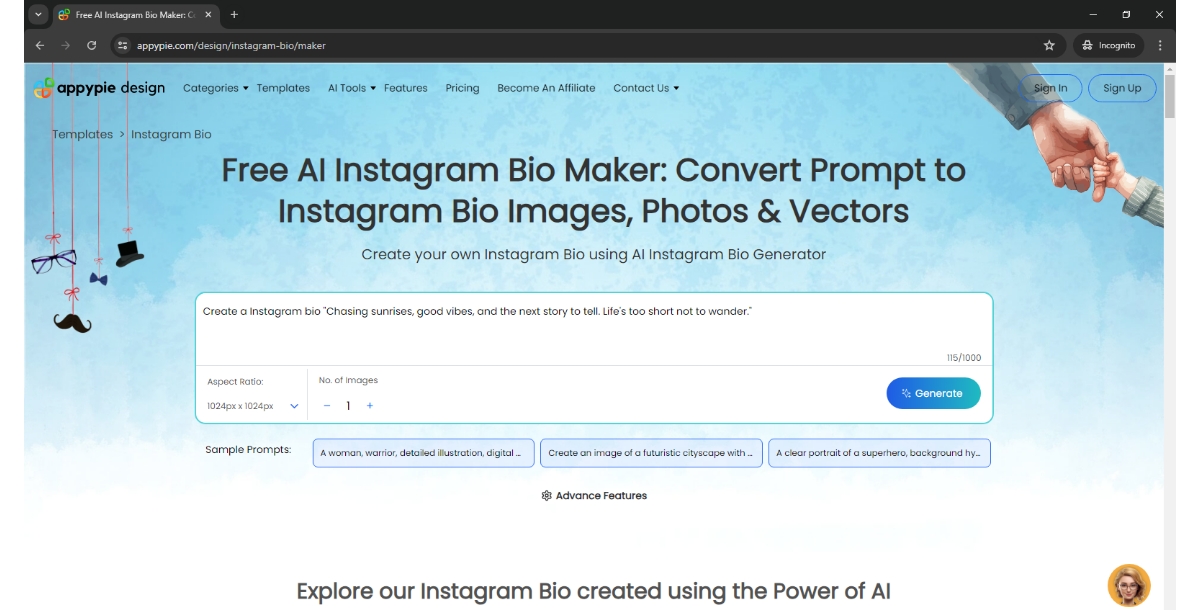 Prompts to Instagram Bio