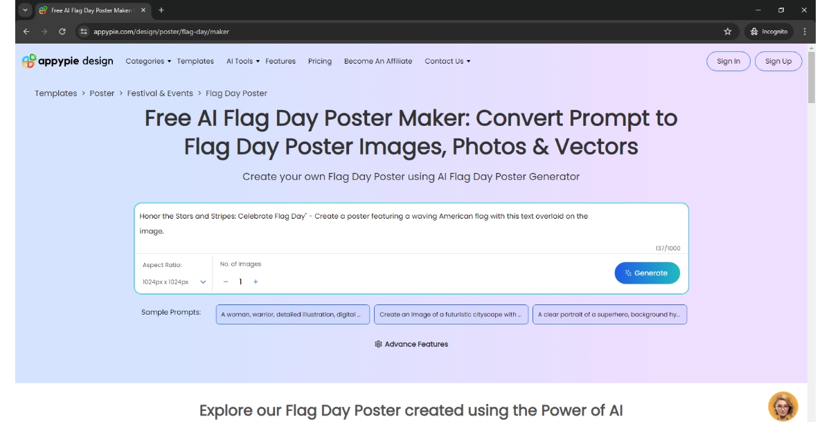 Prompt to Flag Day Poster