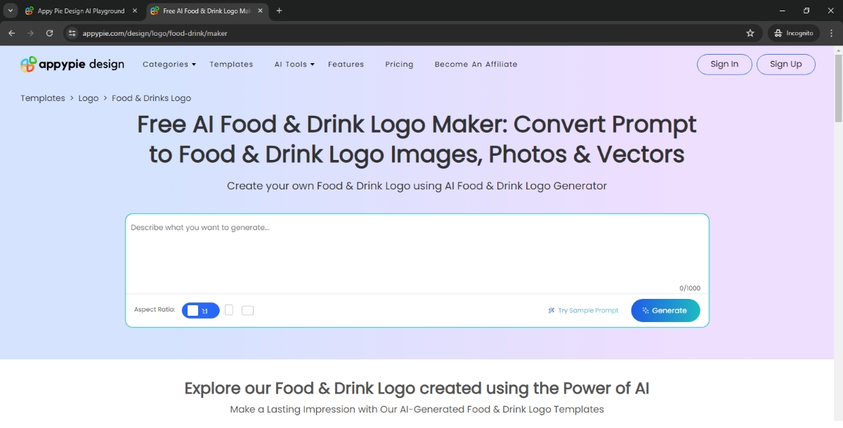 Food and Drink Logo Maker