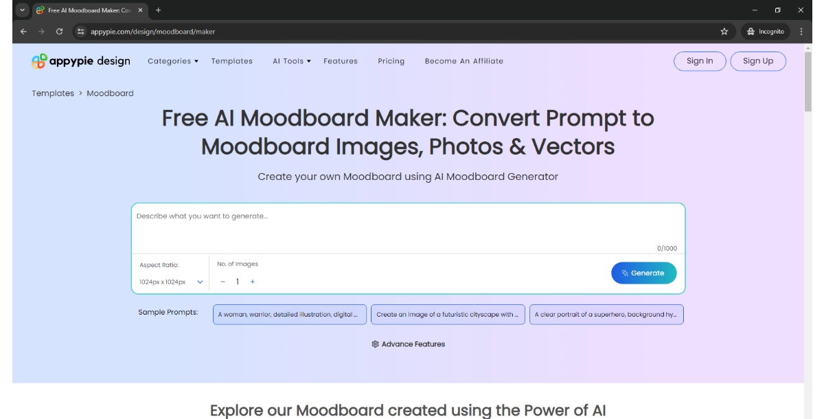 AI Moodboard Maker