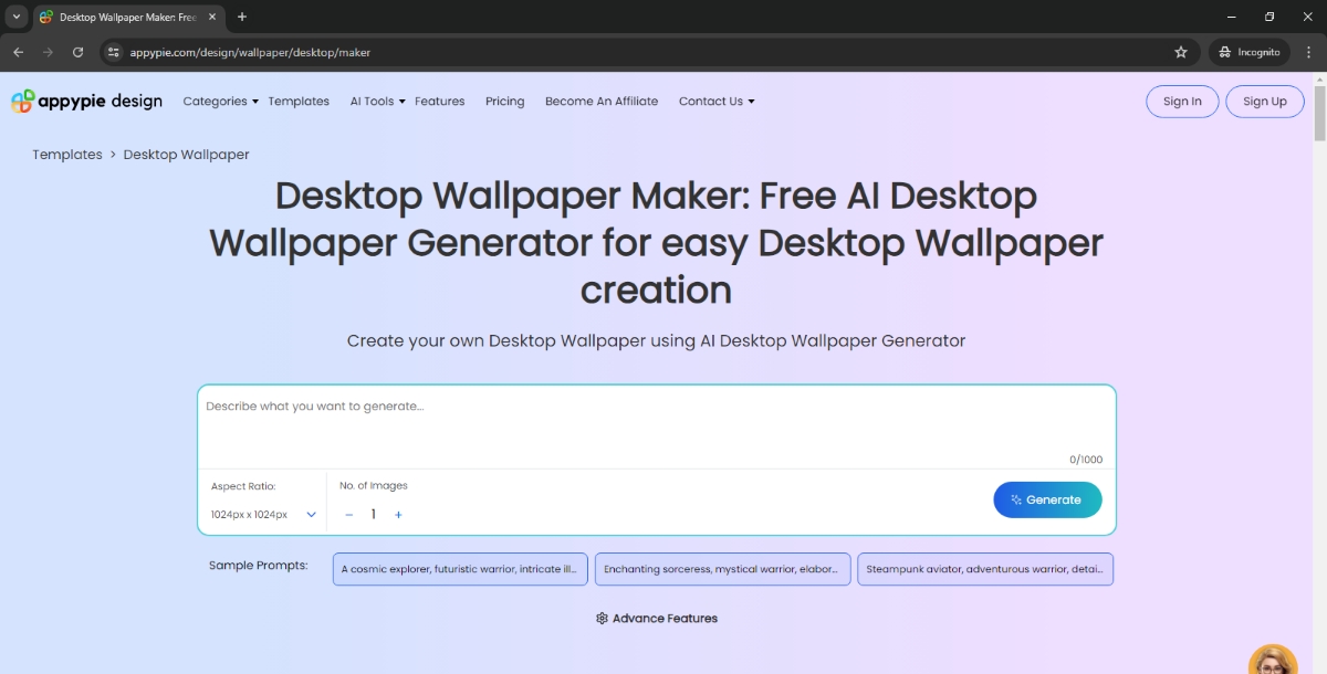 AI Desktop Wallpaper Maker