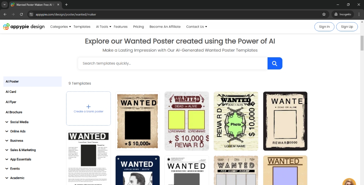 Wanted Poster Templates