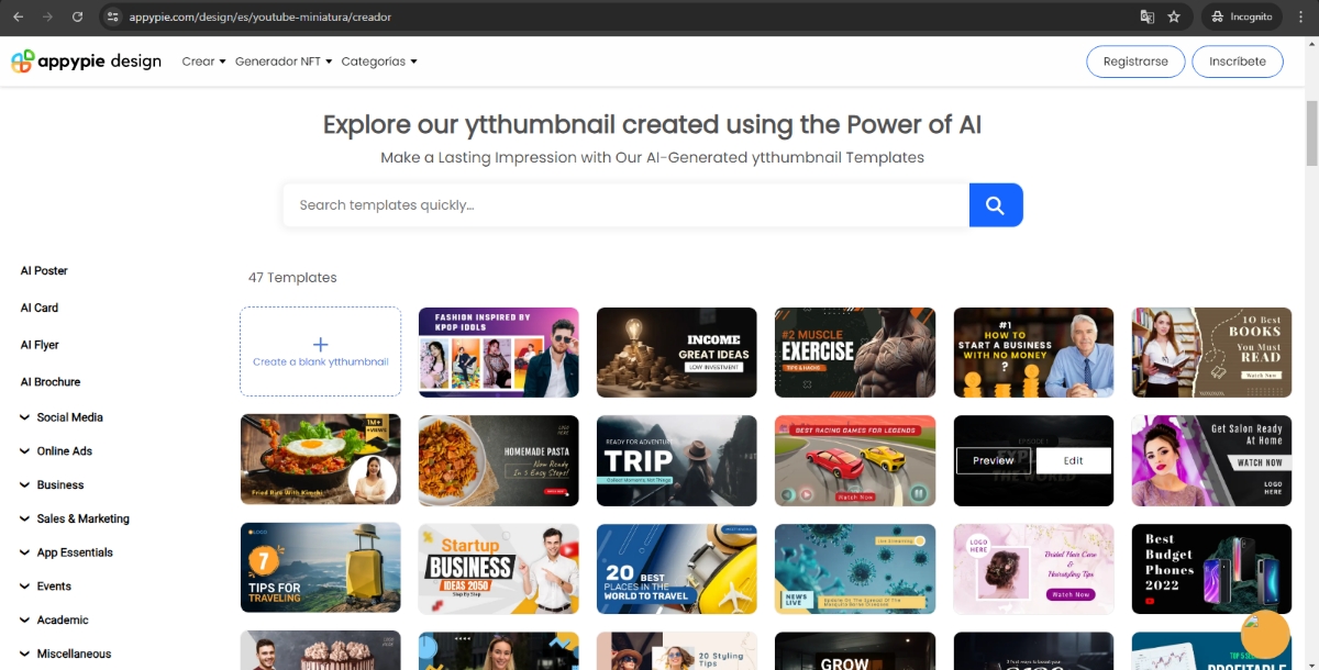 Explora las Plantillas de Miniaturas de YouTube